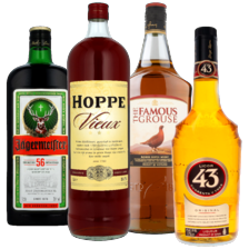 Licor 43, Jägermeister, The Famous Grouse of Hoppe Vieux